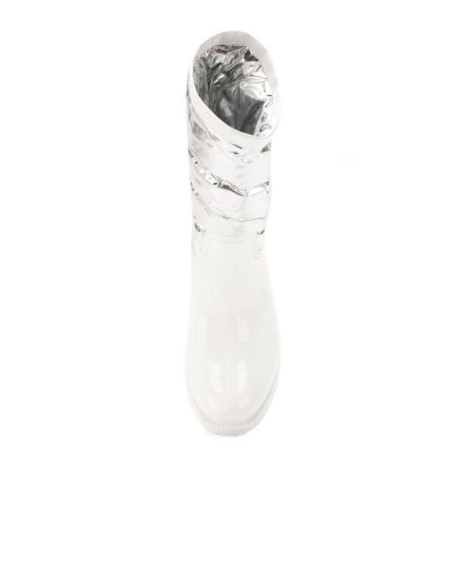 Moncler White Gisele Rain Boots It 41