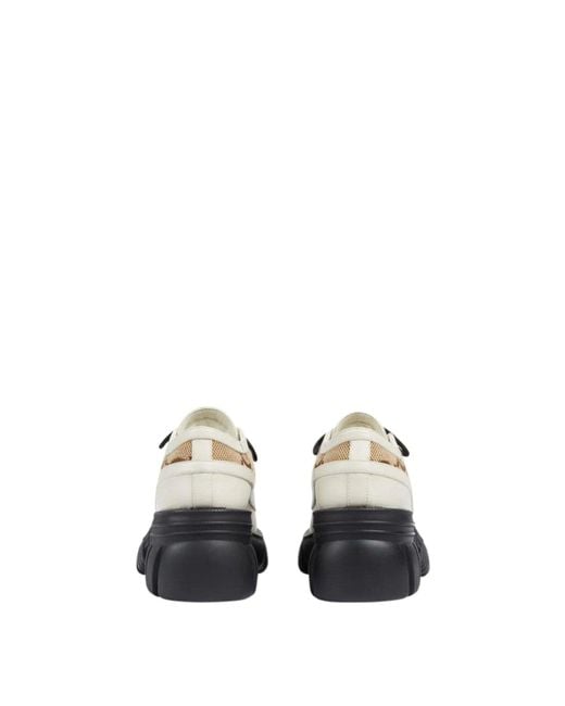 Gucci Gray GG Panelled Lace-up Shoes