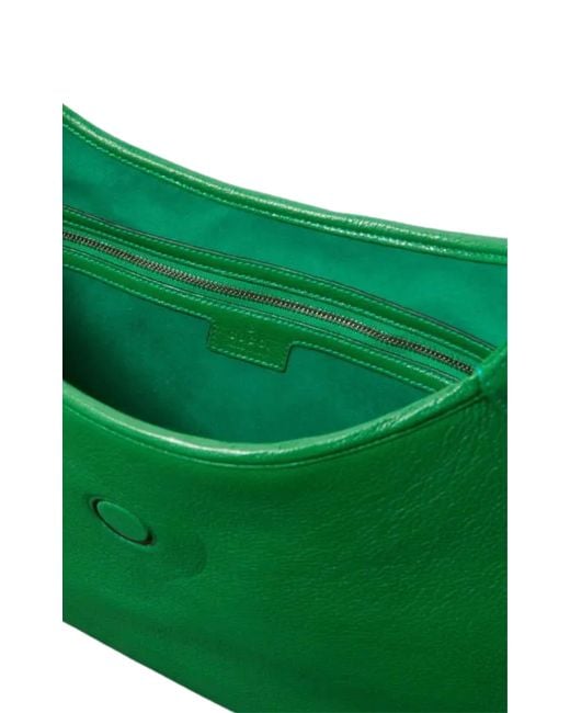 Gucci Aphrodite Green Leather Hobo Shoulder Bag