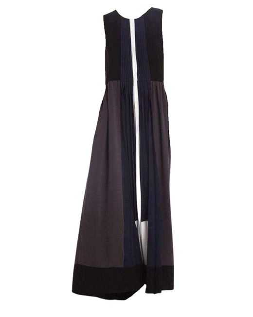BCBGMAXAZRIA Black Izabela Color-blocking Gown