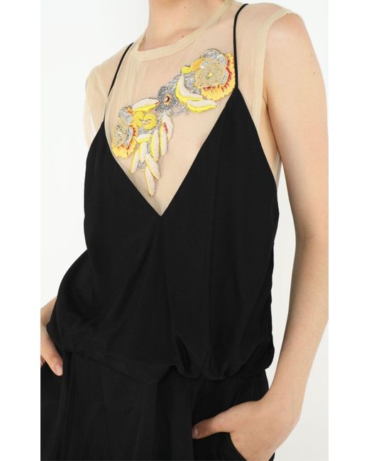 Dries Van Noten Black Embellished Backless Maxi Dress