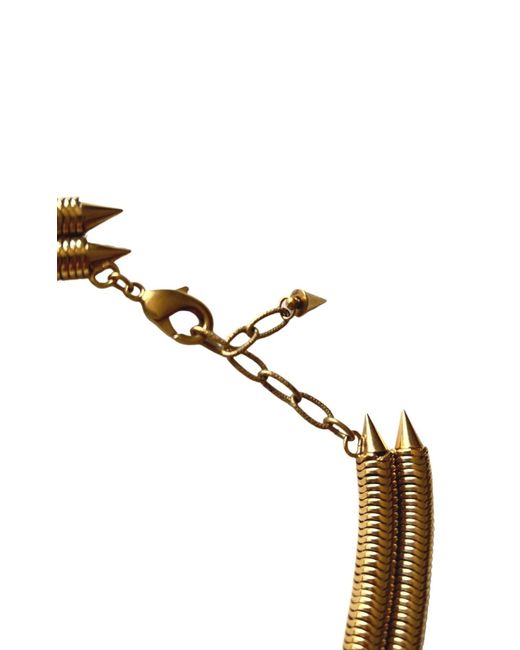 Ela Stone Multicolor Multi Chain Spike Necklace