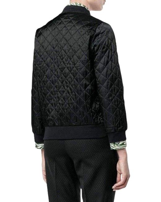 Dries Van Noten Black Hoezee Sequinned Zip-up Jacket