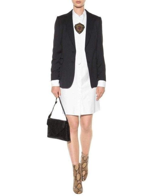 Dries Van Noten White Cotton Shirt Dress
