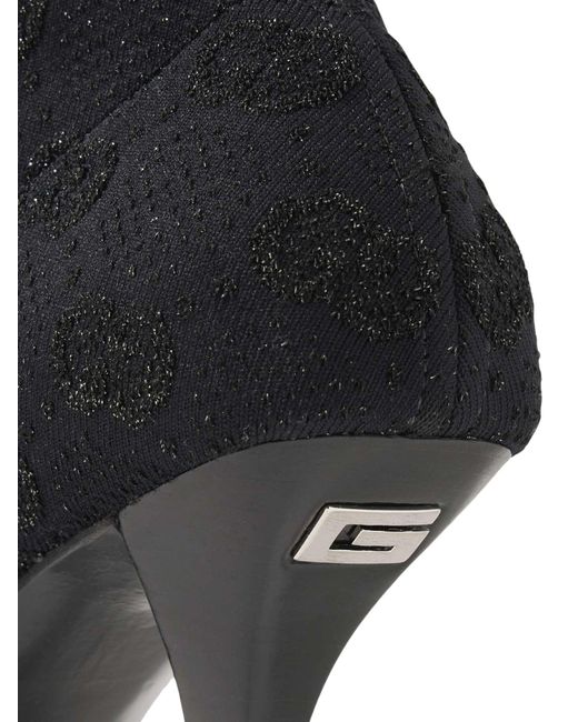 Gucci Black Demi Shimmer GG Over-the-knee Boots