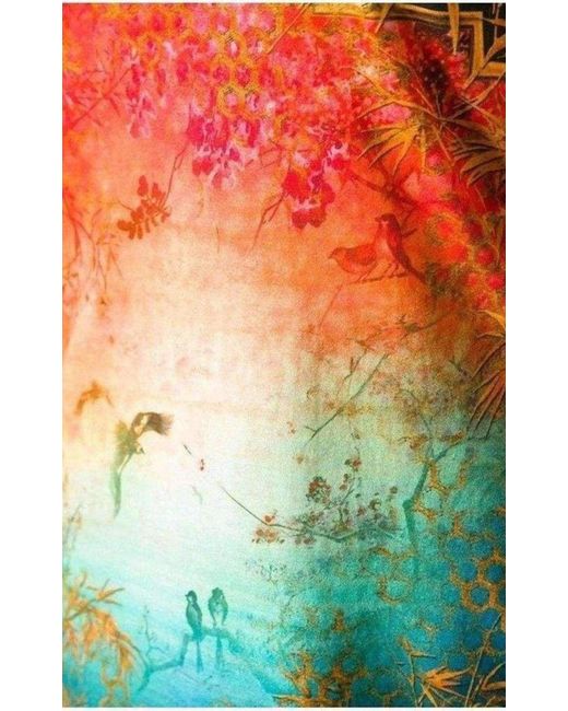 Balmain Multicolor Cotton Oriental Print Tank Top
