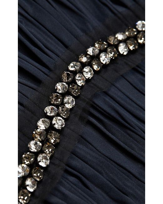 Jason Wu Blue Crystal-beaded Moire Taffeta Midi Dress