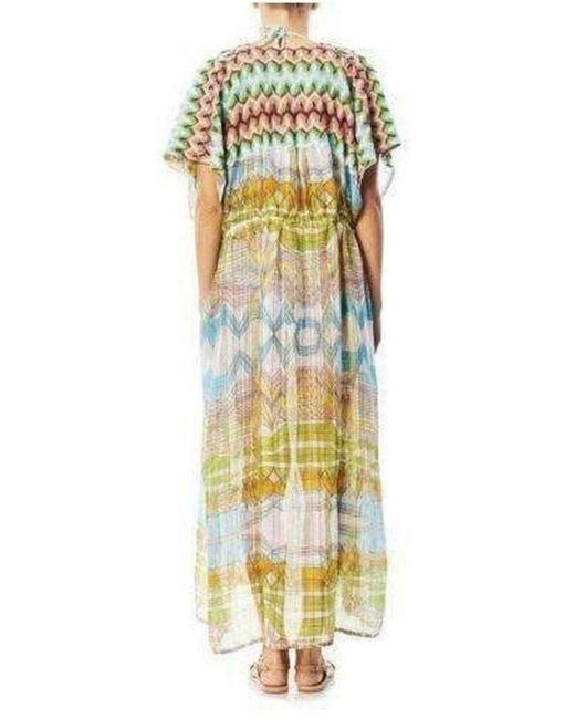 Missoni Yellow Knitwear Stampa Geometric Print Kaftan