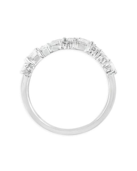 Effy Metallic 14k White Gold Pavé Diamond Ring