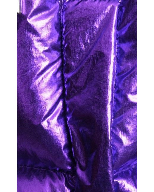 Alexandre Vauthier Purple Viola Polyester Puffer Jacket