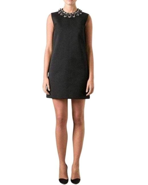 DSquared² Black Jewel Embellished Mini Dress