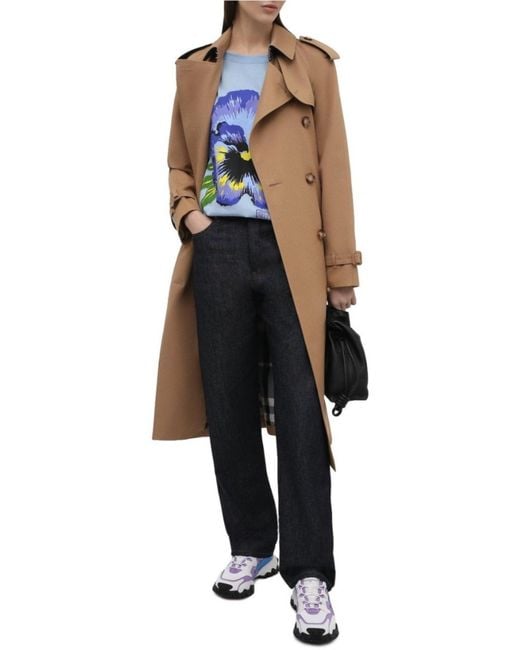 Gucci Blue X Ken Scott Floral Print T-shirt