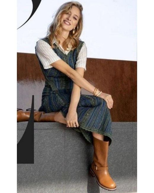 Dior Brown Quest Leather Mid-calf Boots