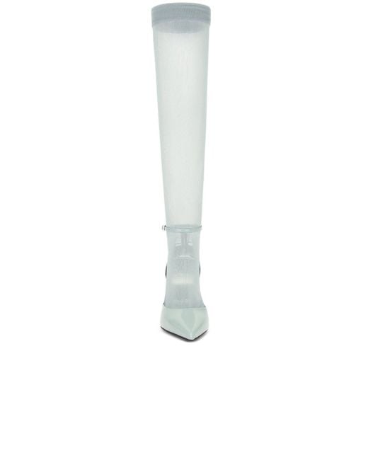 Givenchy White Show Stocking Pumps