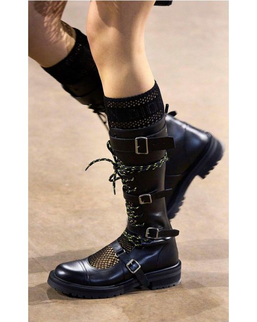 Dior Anger Black Technical Fabric Boots