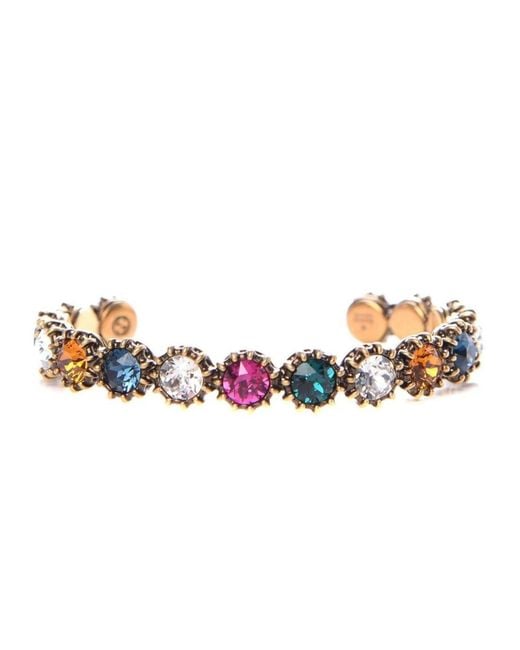 Gucci Metallic Metal Crystal Feline Cuff