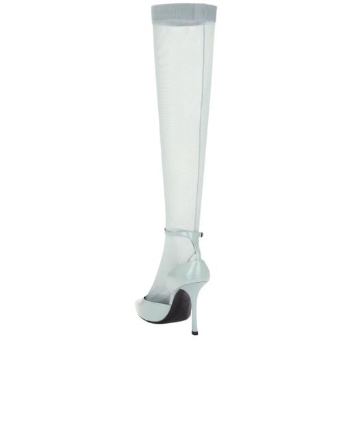 Givenchy White Show Stocking Pumps