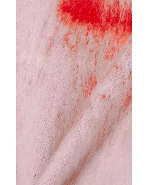 Givenchy Pink Chito Brushed Jacquard-knit Mini Dress