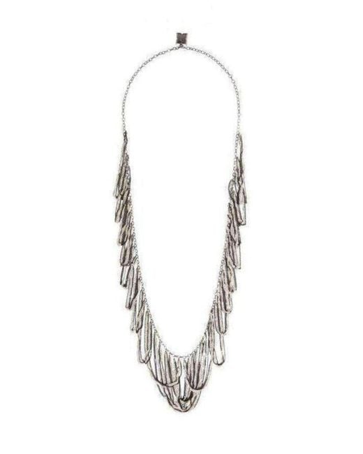 BCBGMAXAZRIA Metallic Looped Chained Necklace