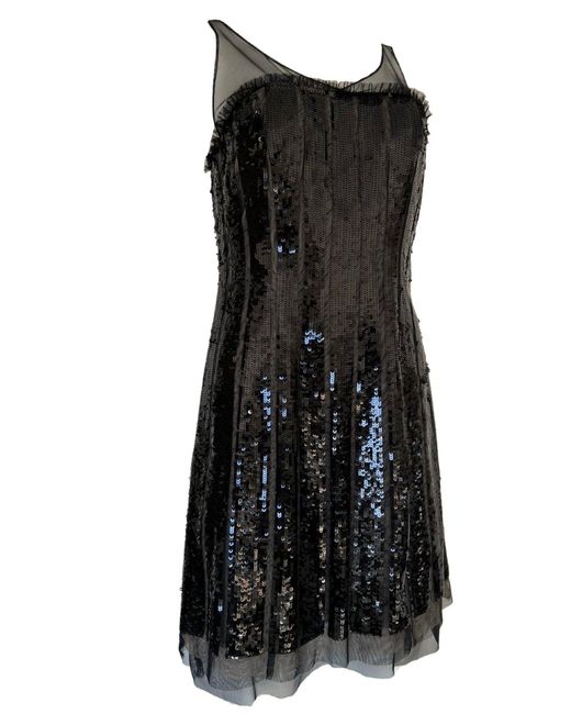 BCBGMAXAZRIA Black Sequence Mini Dress