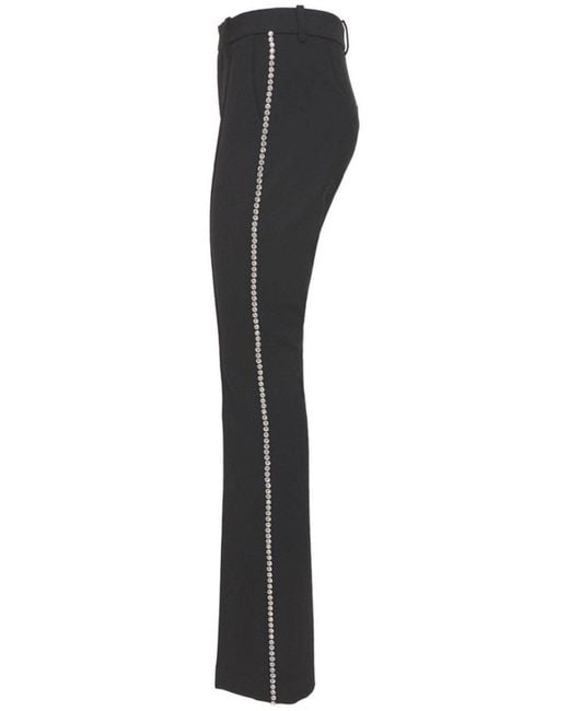 Area Black Fitted Jeweled Pants
