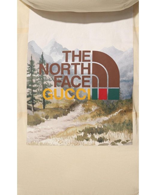 Gucci Natural X The North Face Down-feather Coat