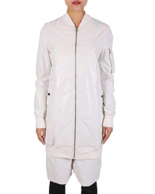 Rick Owens Gray Jumbo Bomber Jacket