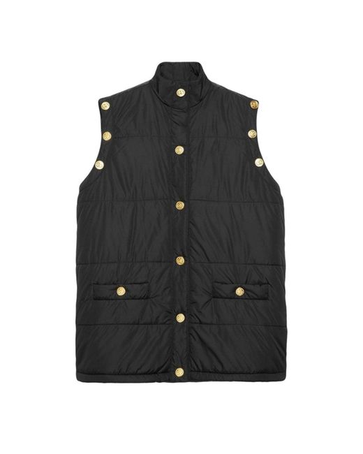 Gucci Black Detachable Sleeves Padded Jacket