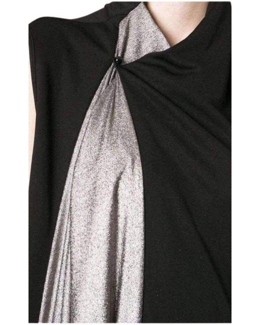 Jean Paul Gaultier Black Metallic Maxi Dress