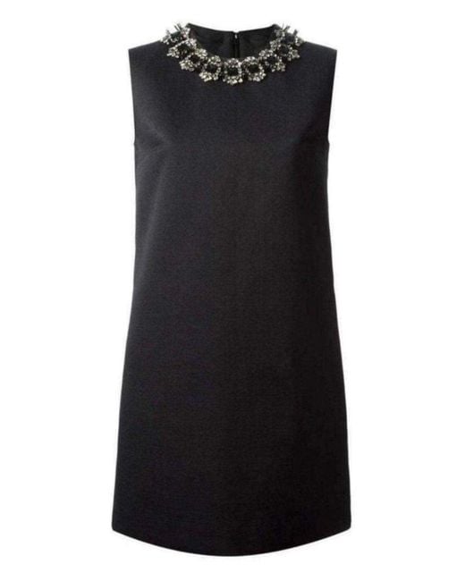 DSquared² Black Jewel Embellished Mini Dress