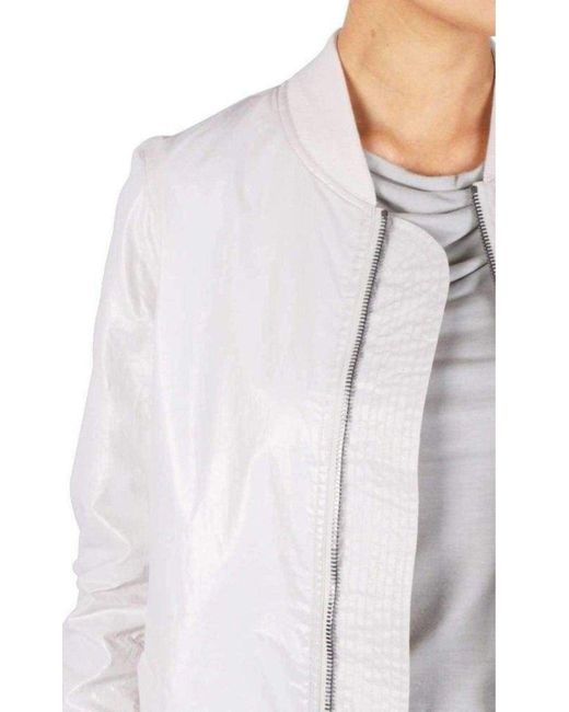 Rick Owens Gray Jumbo Bomber Jacket