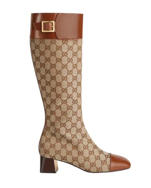 Gucci Brown Ellis Supreme Boots