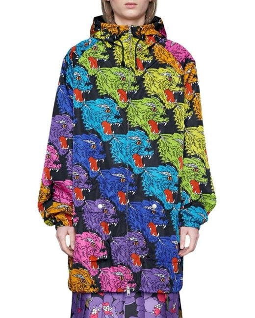 Gucci Multicolor Panther Face Nylon Jacket