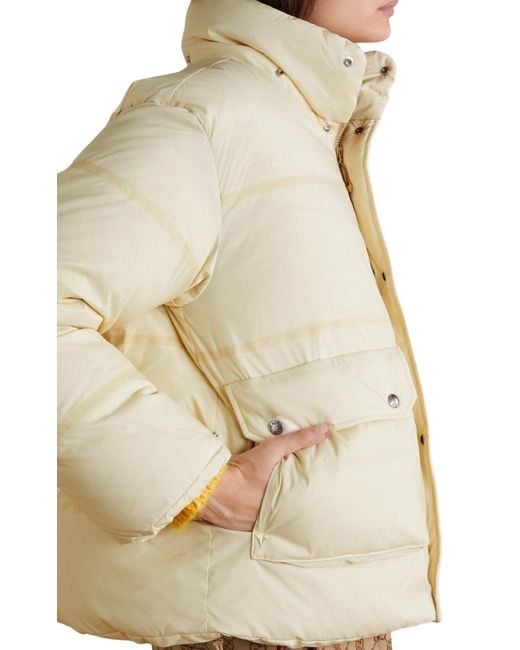 Gucci Natural X The North Face Down-feather Coat
