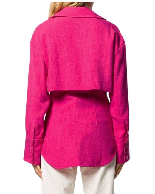 Jacquemus La Chemise Monceau Pink Layered Jacket