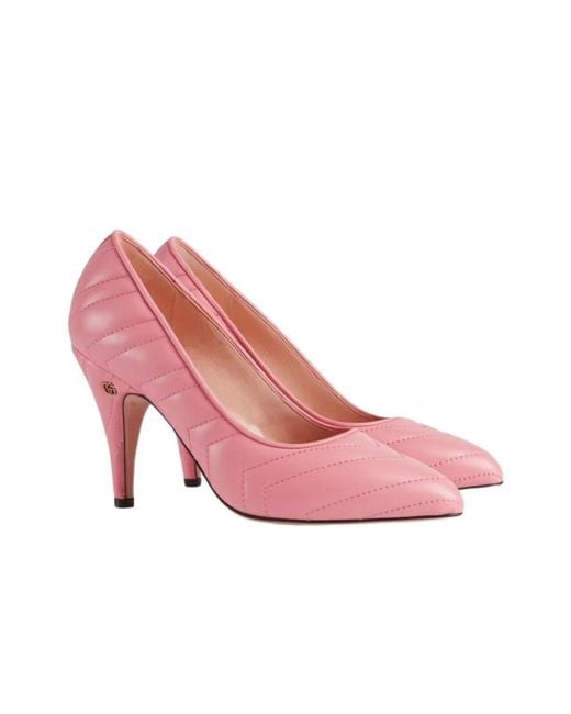 Gucci Pink Matelasse Leather Pump
