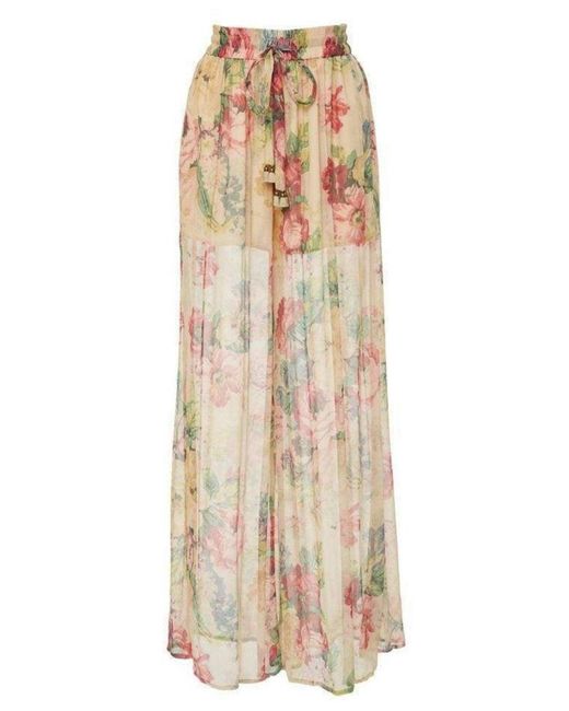 Zimmermann Multicolor Melody Wide Leg Pant