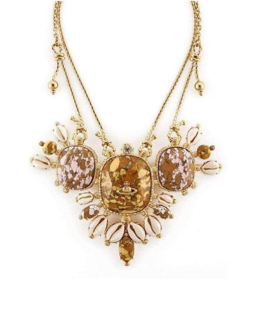 Vivienne Westwood Metallic Plated Lusaka Necklace Regular