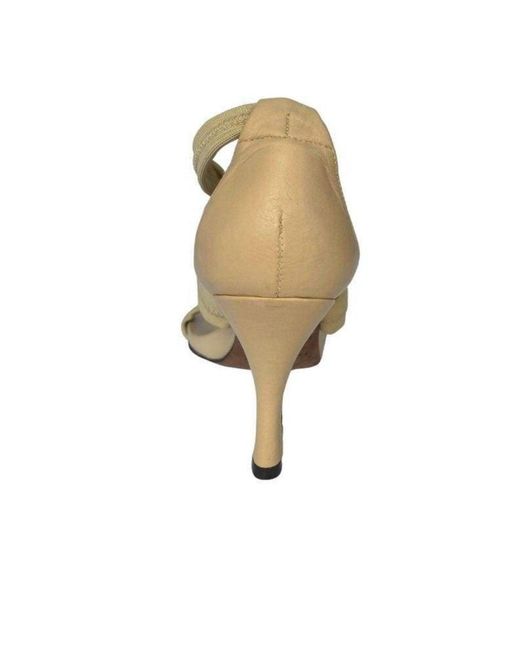 Donald J Pliner Natural Wide Stretch Straps Sandal Shoes