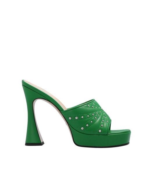 Gucci Green Charlotte Sandal: Sp. Platform Sandals For Ss23