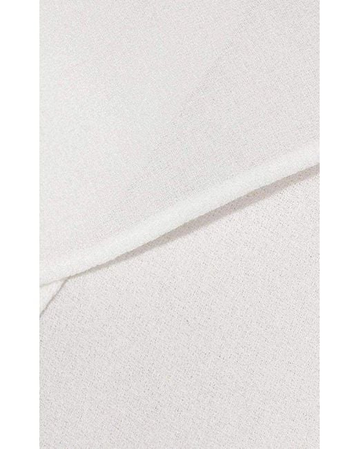 Chloé White Fine Sheer Crepe Dress