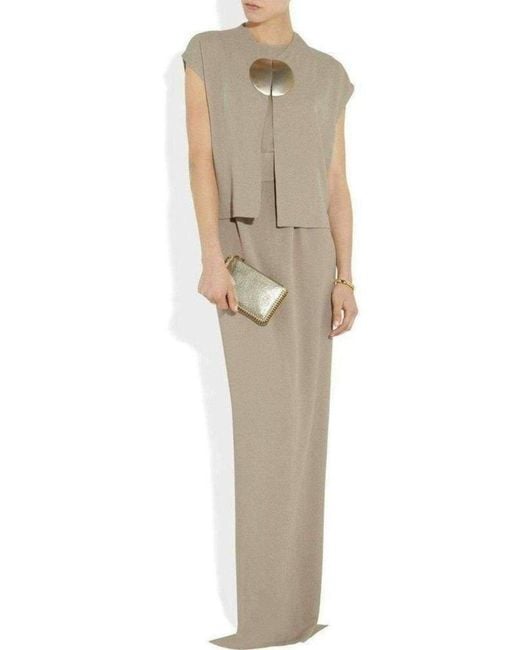 Rick Owens Natural Dagger Mantlette Silk-crepe Jacket