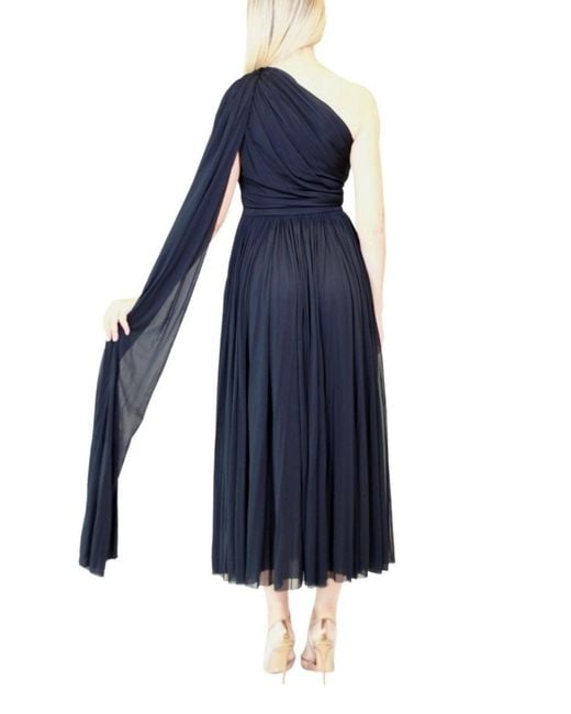 McQueen Black One-shoulder Evening Gown Fr 38 (us 8)