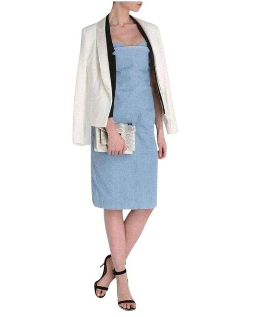 Acne Blue Boned Light Weight Denim Dress