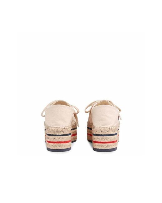 Gucci White Logo Platform Espadrilles