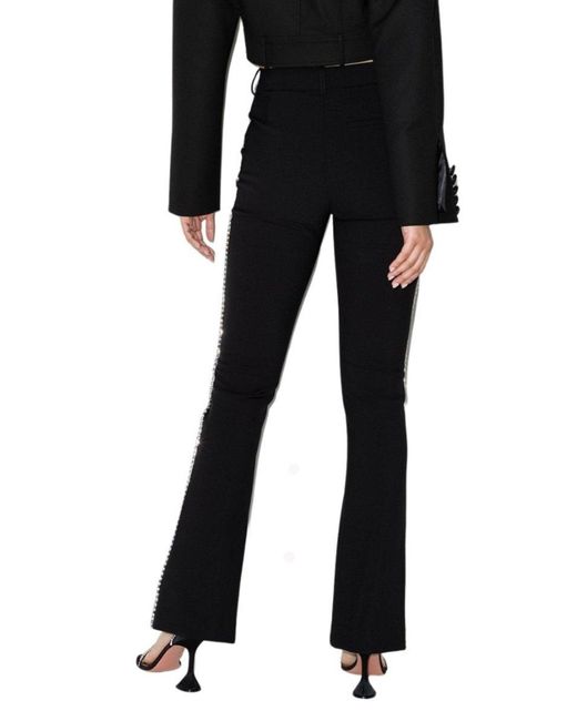 Area Black Fitted Jeweled Pants