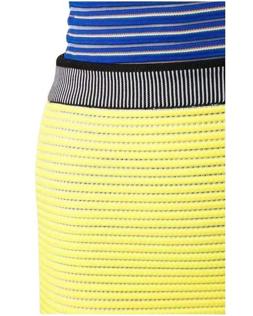 Alexander Wang Yellow Neon- Cycling Pencil Skirt