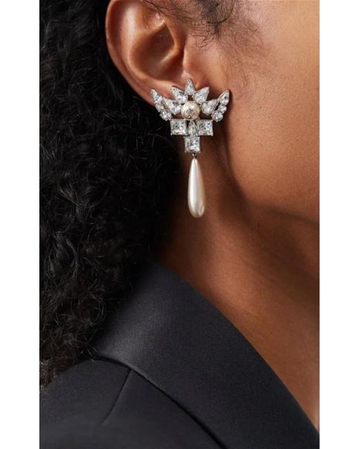 Gucci Metallic Interlocking G Crystal Earrings