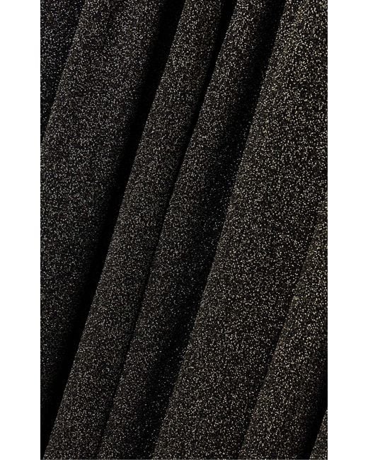 Zimmermann Black Crush Metallic Flare Skirt