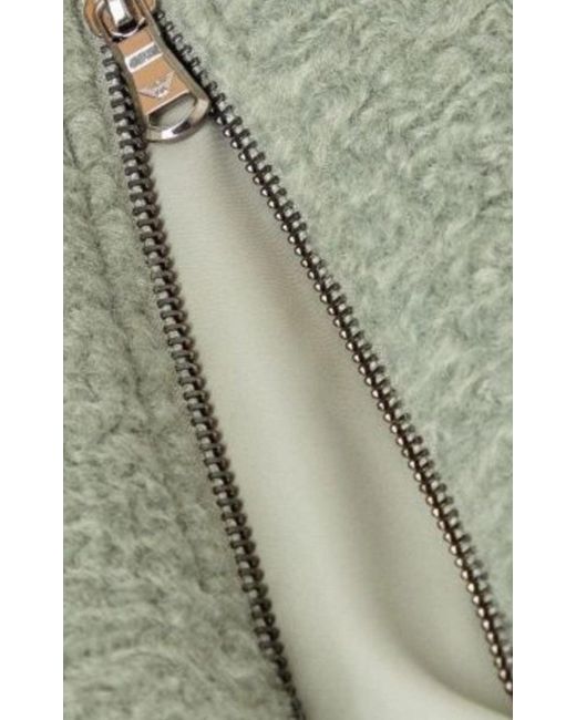 Emporio Armani Double-breasted Celadon Green Coat
